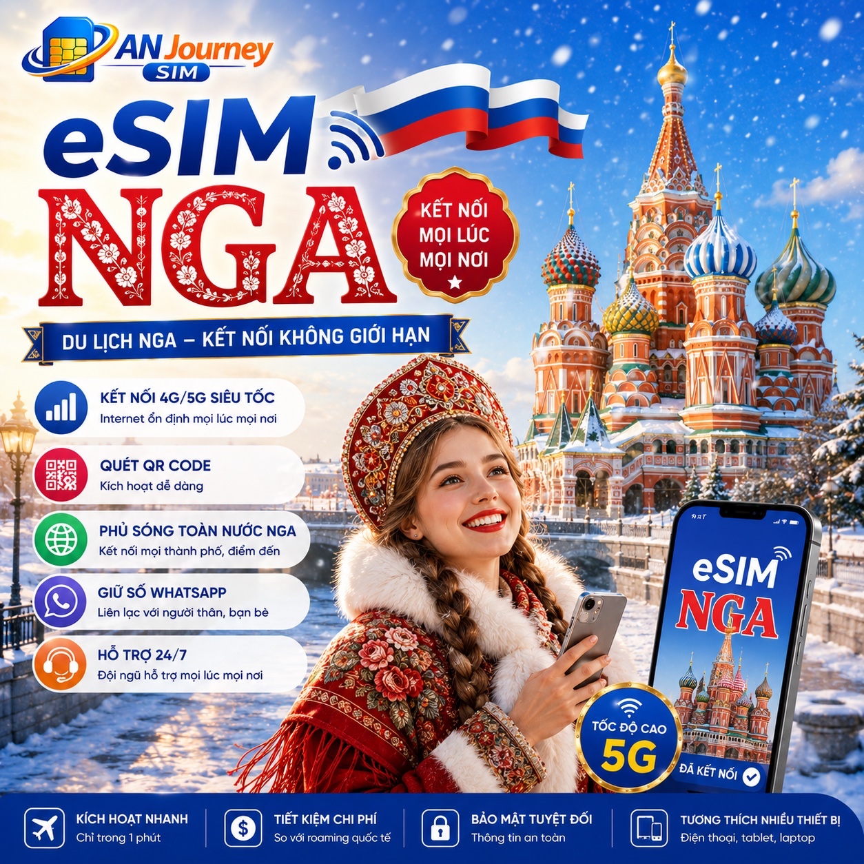 eSIM Du Lịch NGA